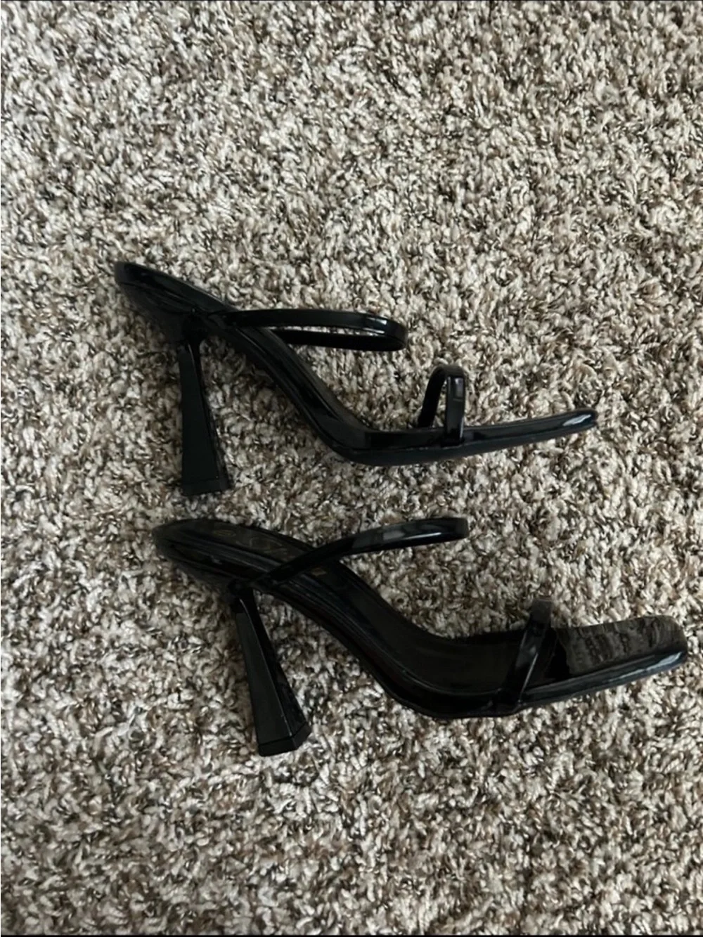 SHEIN Black Strappy Heels